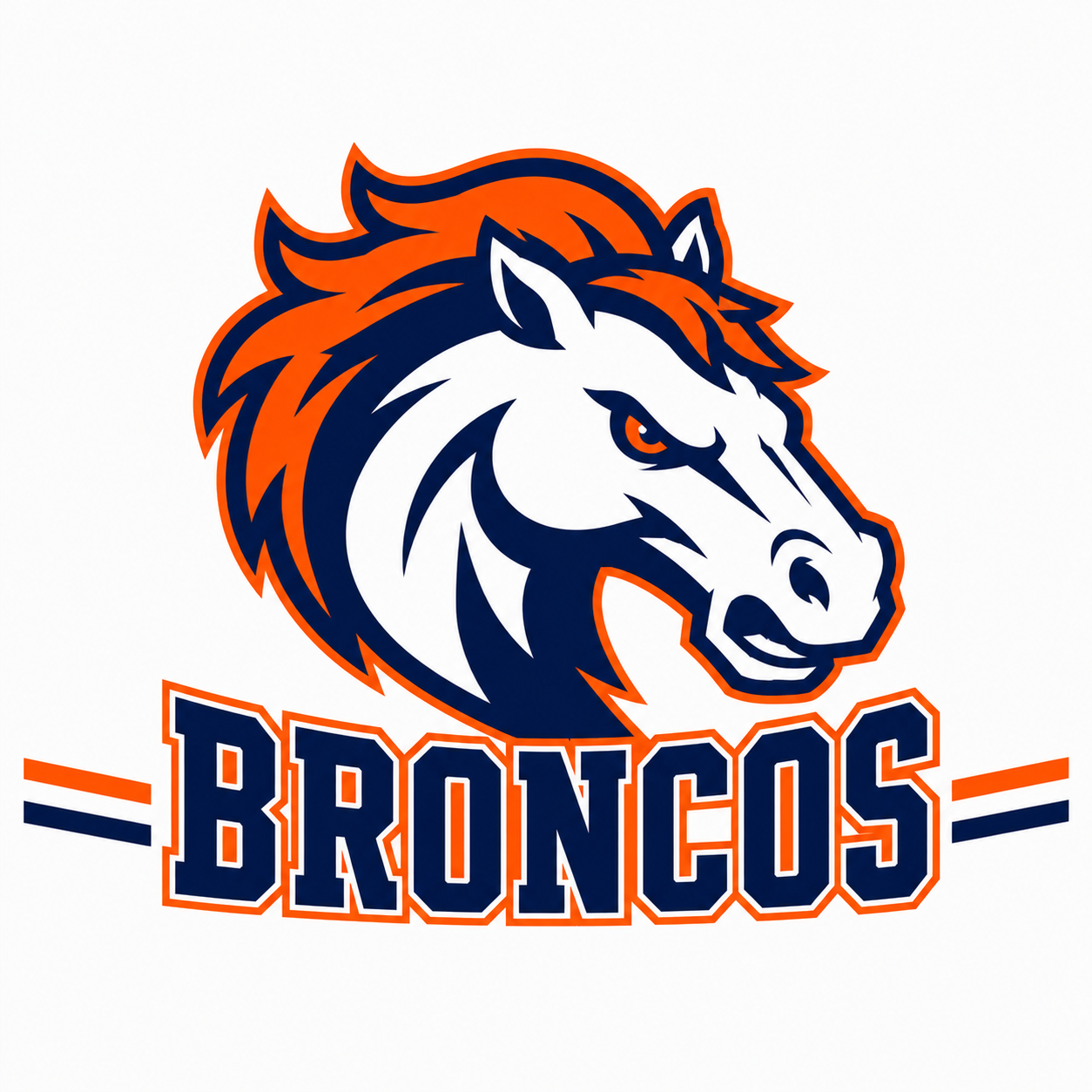 Broncos School Mascot - T-shirt / Hoodie