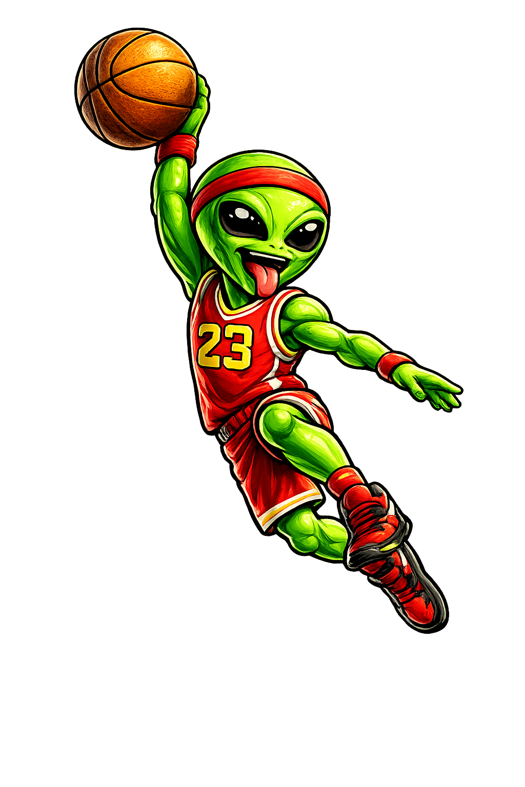 Alien Basketball Dunk - T-shirt / Hoodie