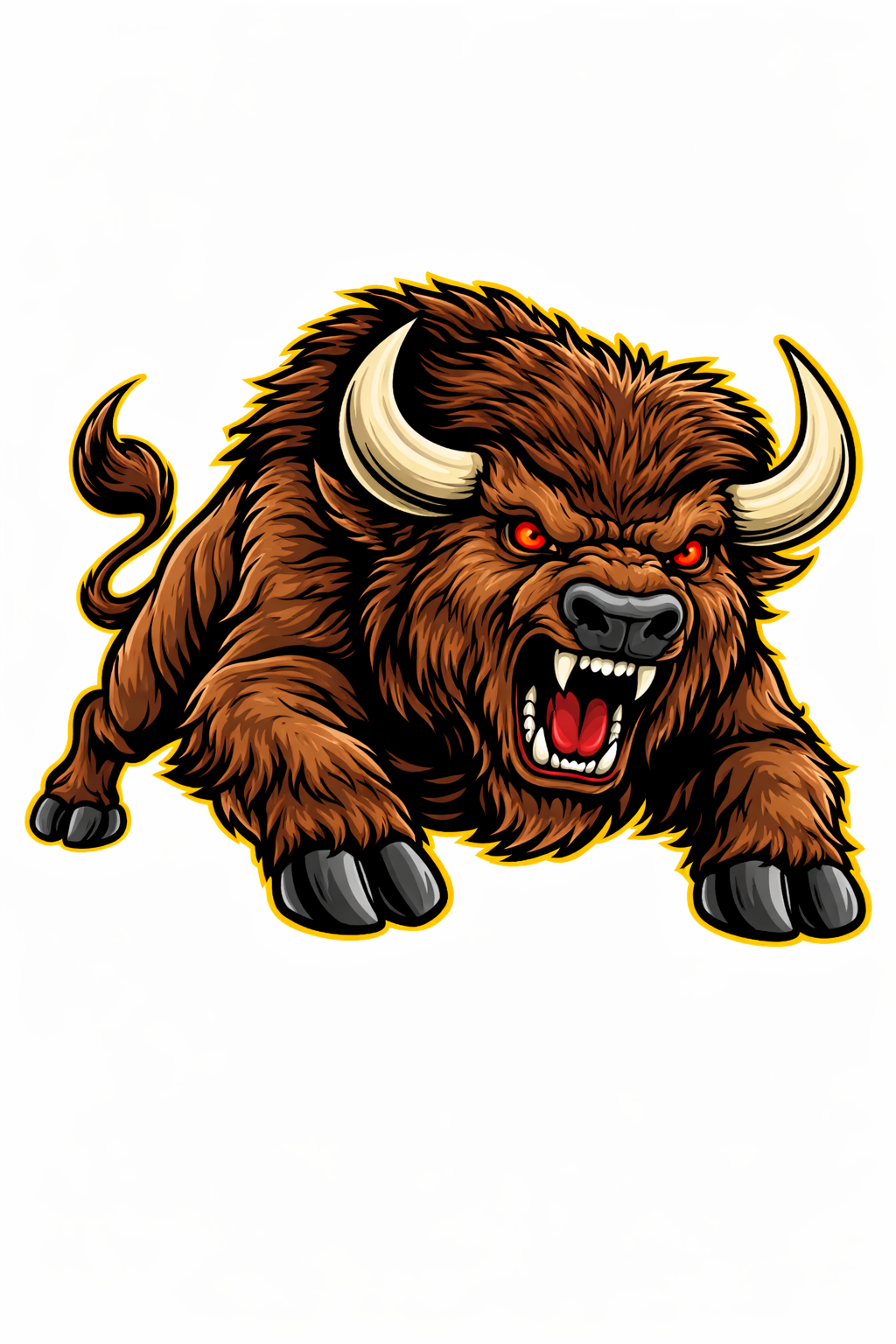 Bisons Fierce Mascot - T-shirt / Hoodie
