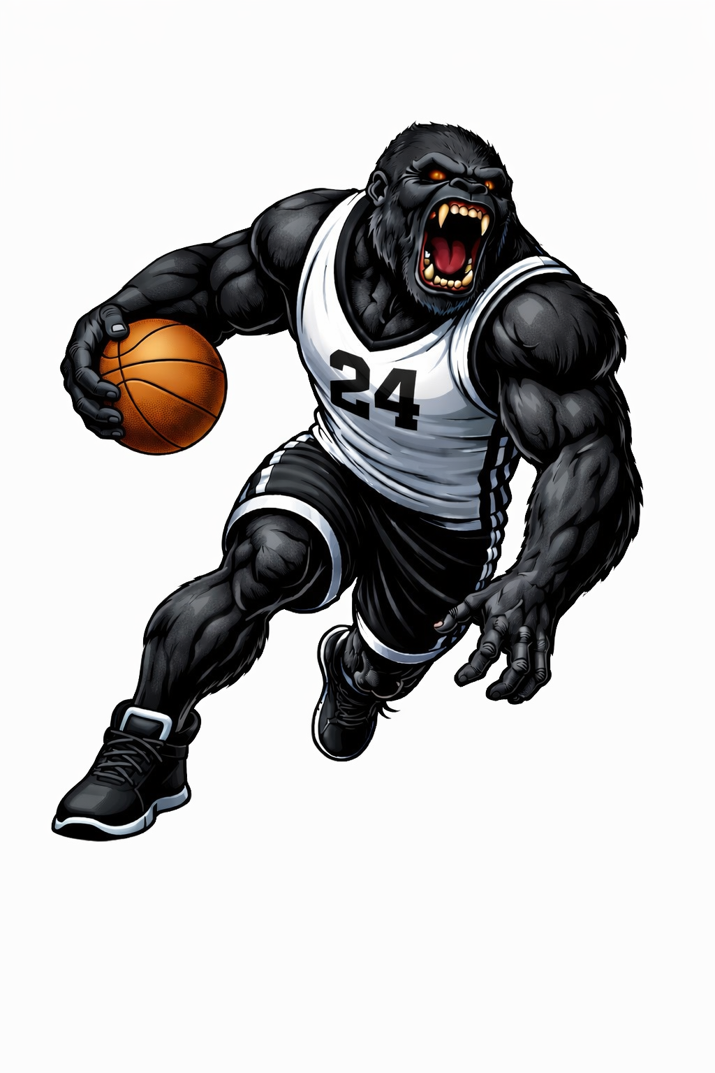 Gorilla Basketball Player - Dribbling - T-shirt / Hoodie