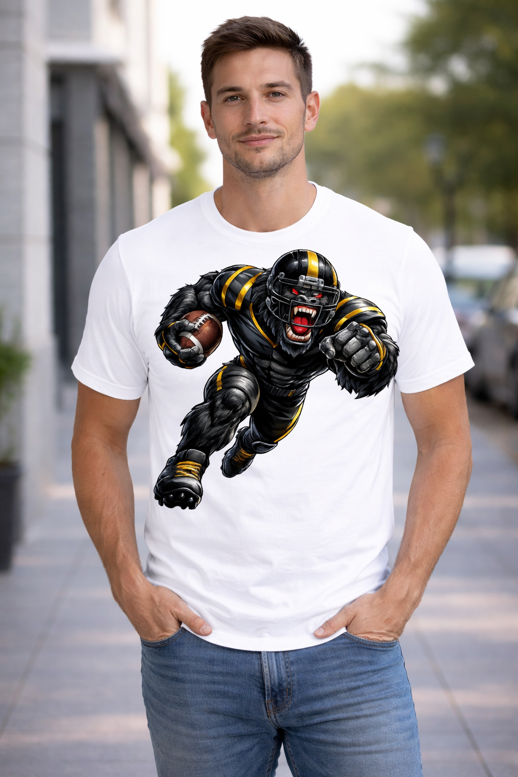 Gorilla Football Player