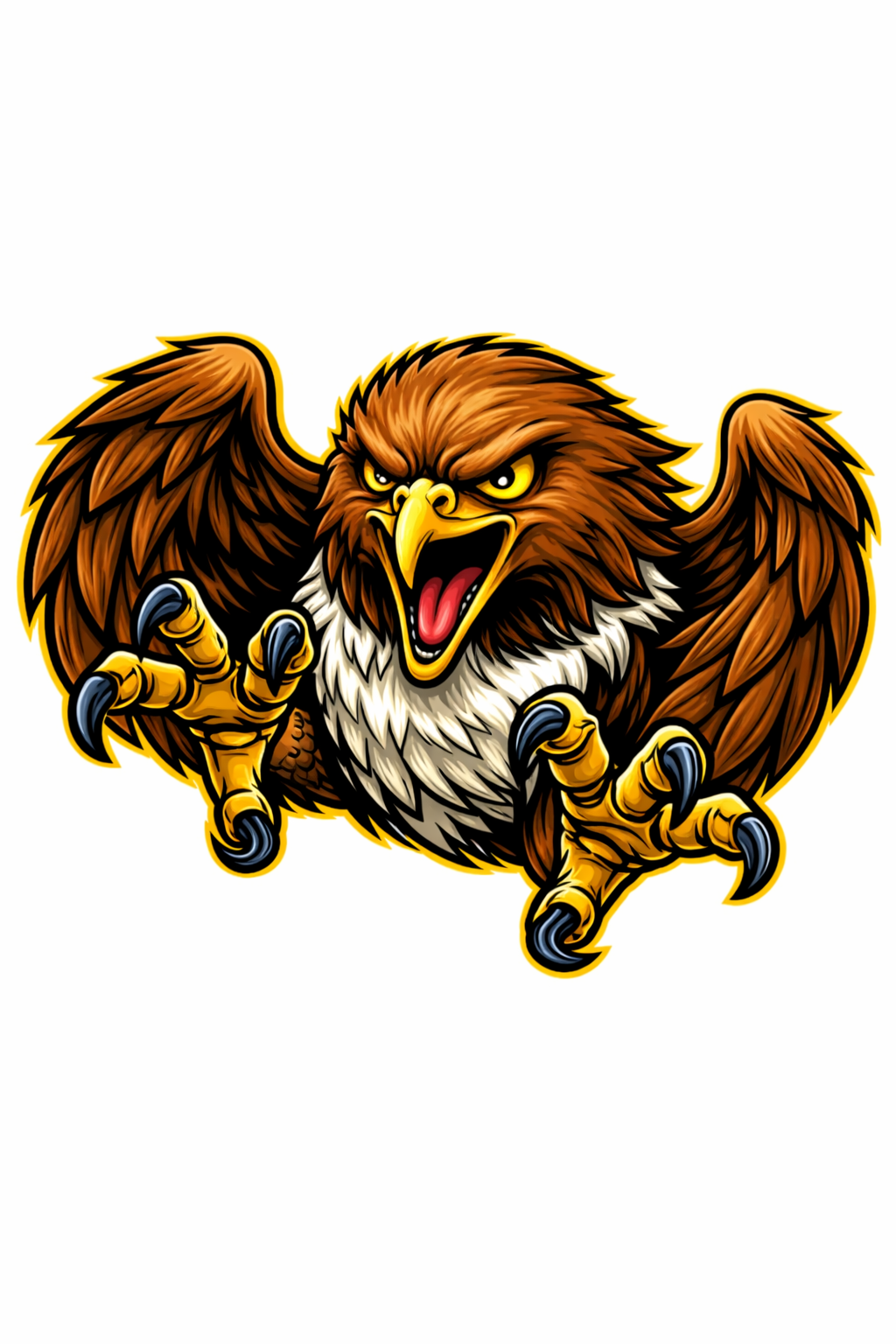 Hawks Fierce Mascot - T-shirt / Hoodie