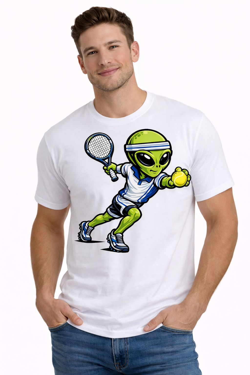 Alien Tennis Player - T-shirt / Hoodie
