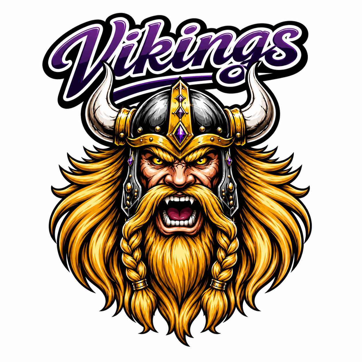 Vikings Varsity Mascot - T-shirt / Hoodie