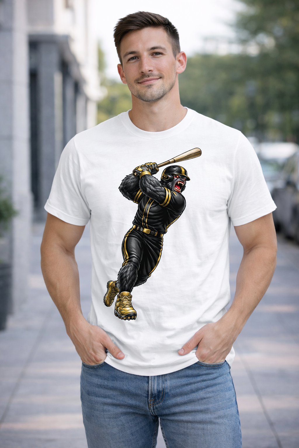 Gorilla Baseball Player