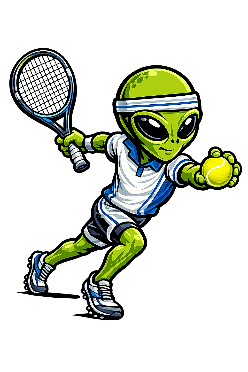 Alien Tennis Player - T-shirt / Hoodie