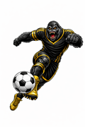 Gorilla Soccer Player