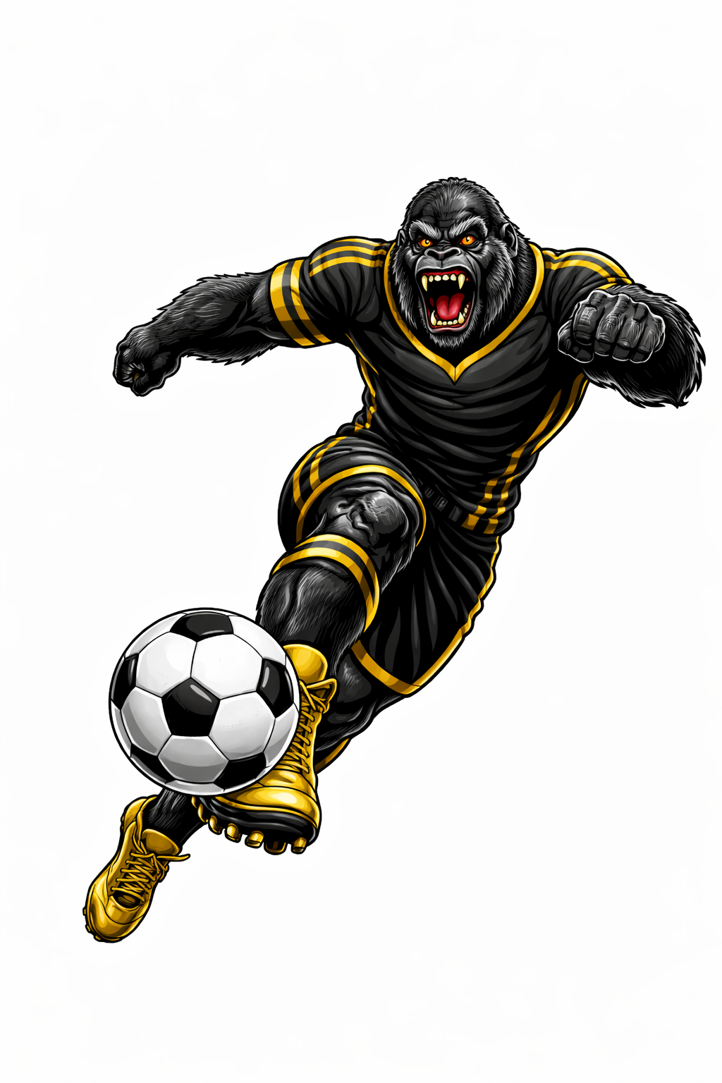Gorilla Soccer Player