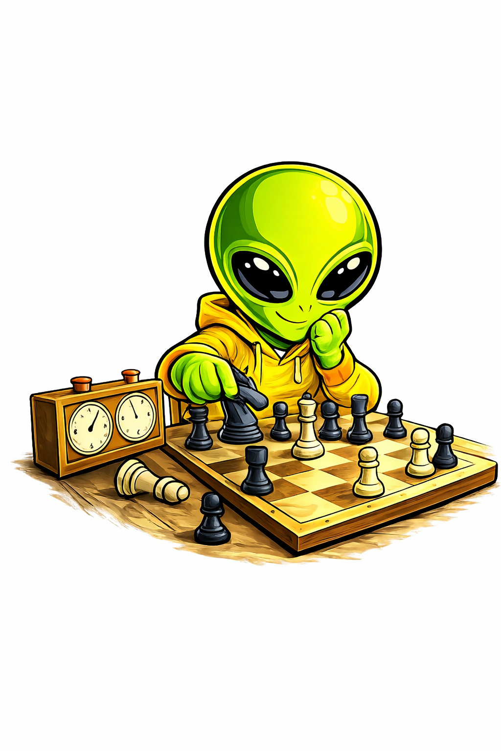 Alien Chess Player   - T-shirt / Hoodie
