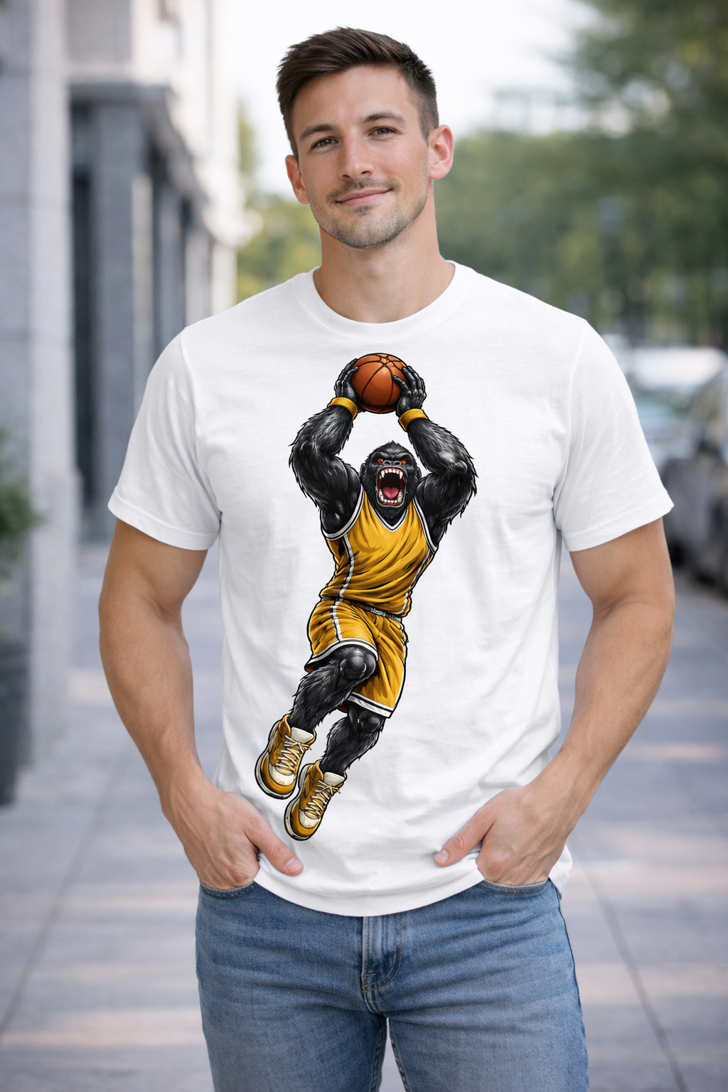 Gorilla Basketball Player