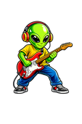 Alien Musician  - T-shirt / Hoodie