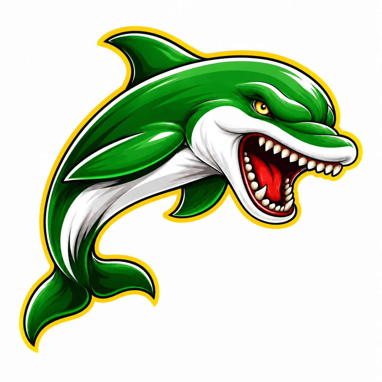 Dolphins Fierce Mascot - T-shirt / Hoodie