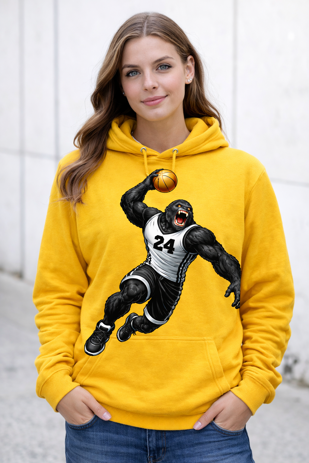 Gorilla Basketball Player - Slam Dunk - T-shirt / Hoodie
