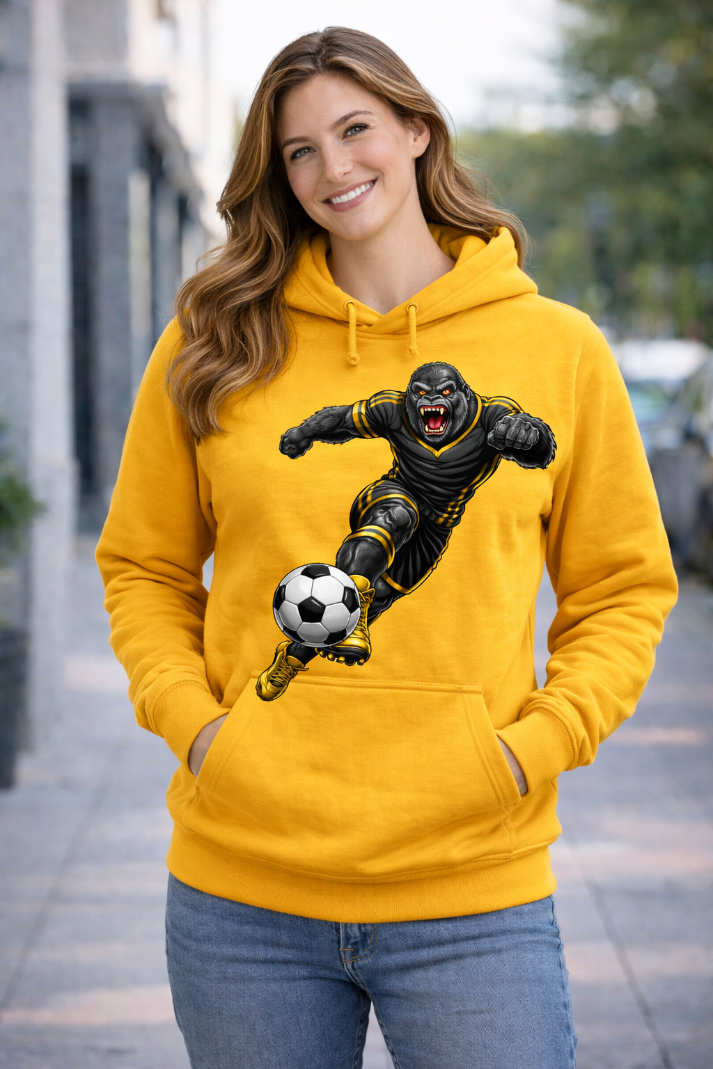 Gorilla Soccer Player