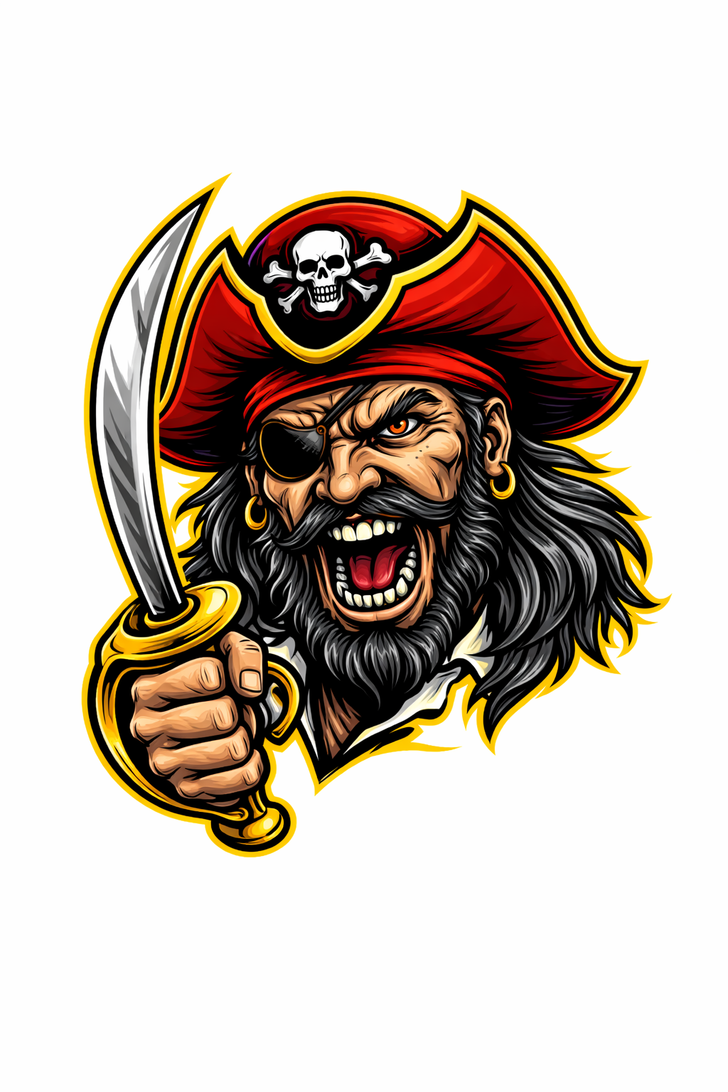 Pirates Fierce Mascot - T-shirt / Hoodie