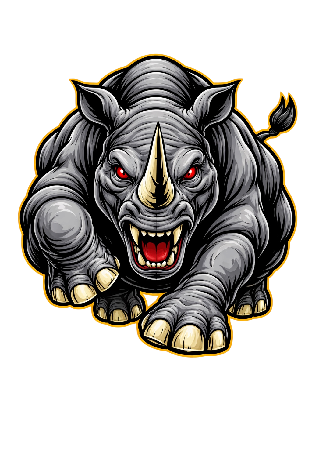 Rhinos Fierce Mascot - T-shirt / Hoodie