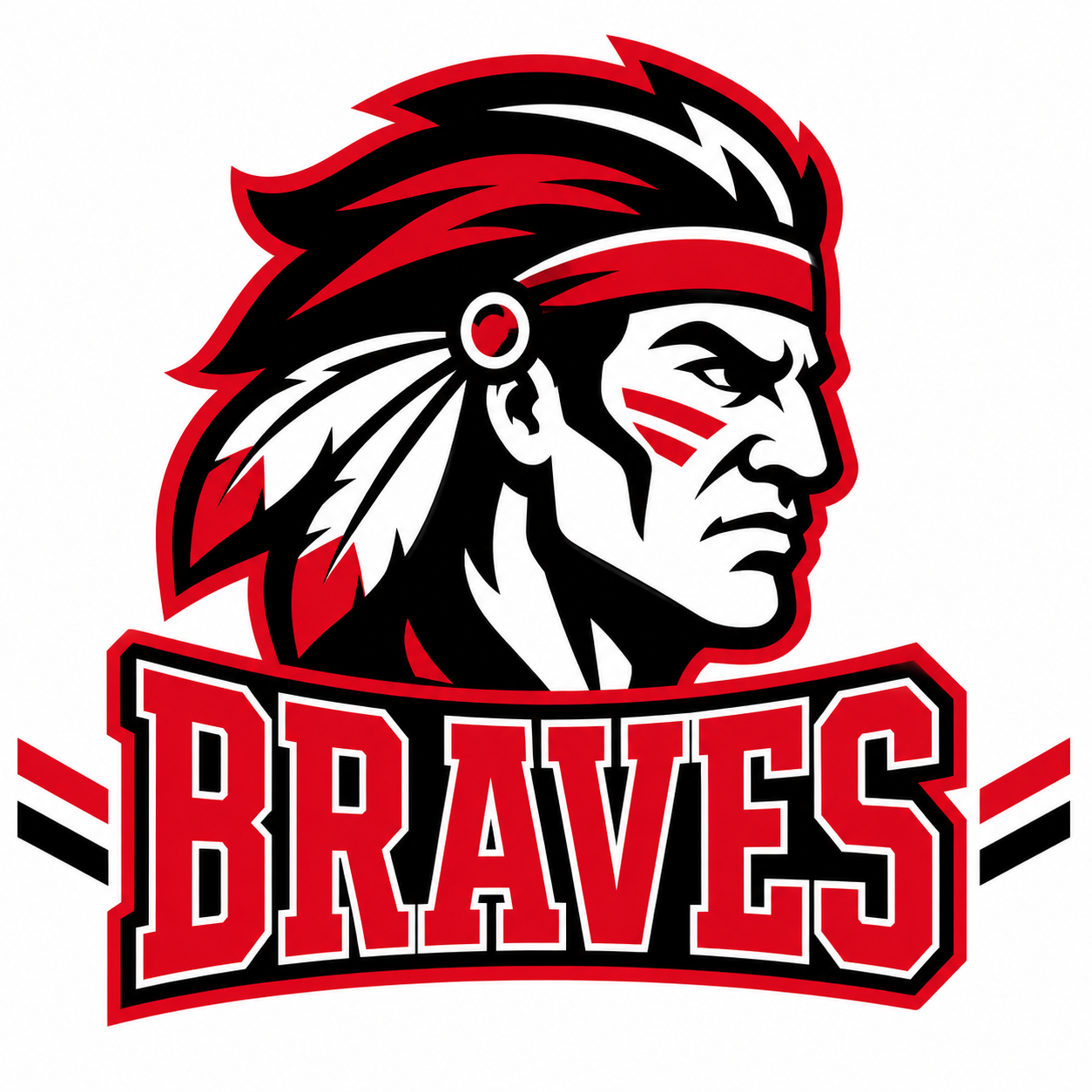 Braves School Mascot - T-shirt / Hoodie