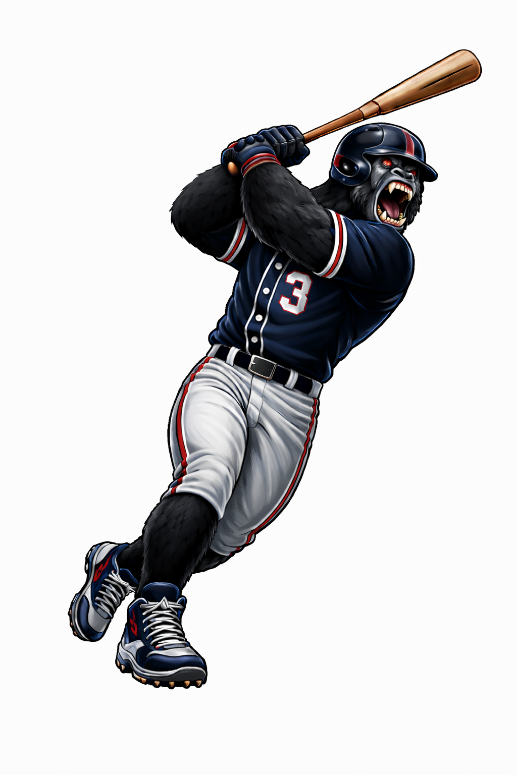 Gorilla Baseball Player - Batting - T-shirt / Hoodie