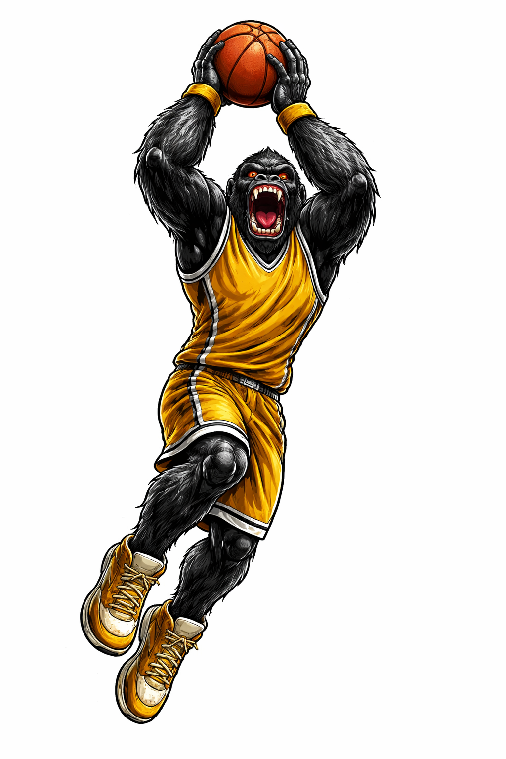 Gorilla Basketball Player