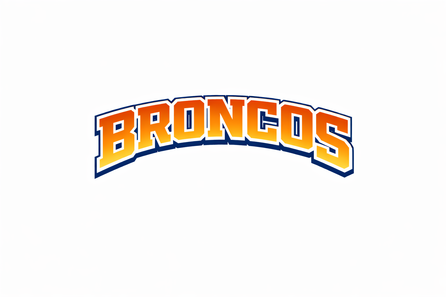 Broncos Logo (Text only)  - T-shirt / Hoodie