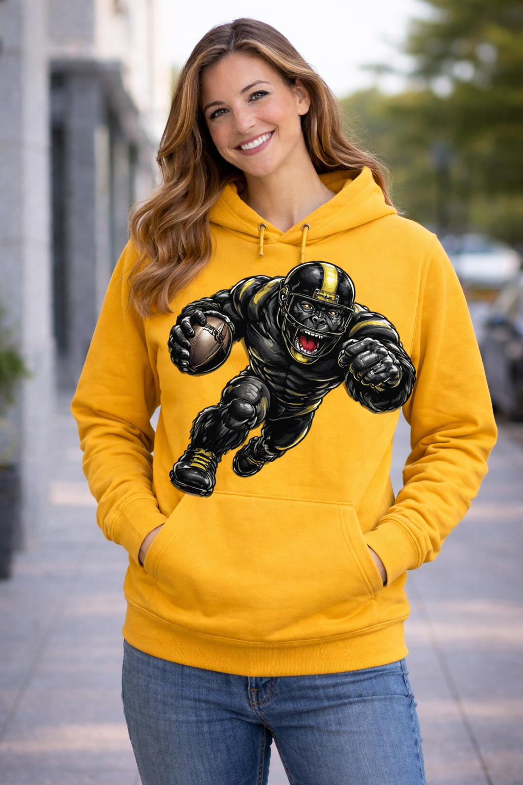 Gorilla Football Player