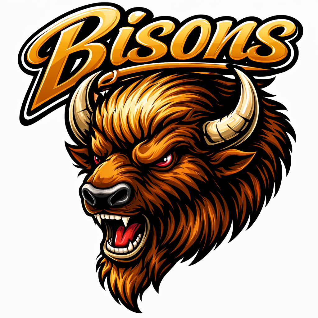 Bisons Varsity Mascot - T-shirt / Hoodie
