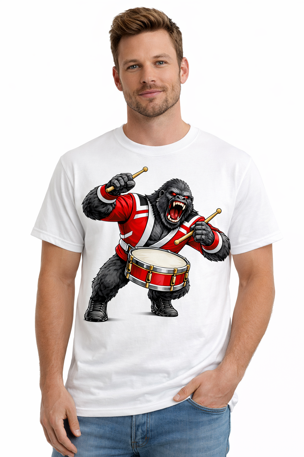 Gorilla Band Player - Drummer - T-shirt / Hoodie