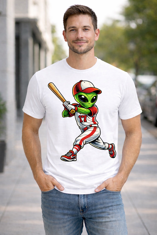 Alien Baseball Player - T-shirt / Hoodie