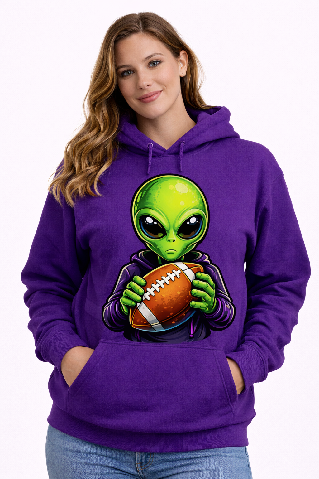 Alien Football Player - T-shirt / Hoodie