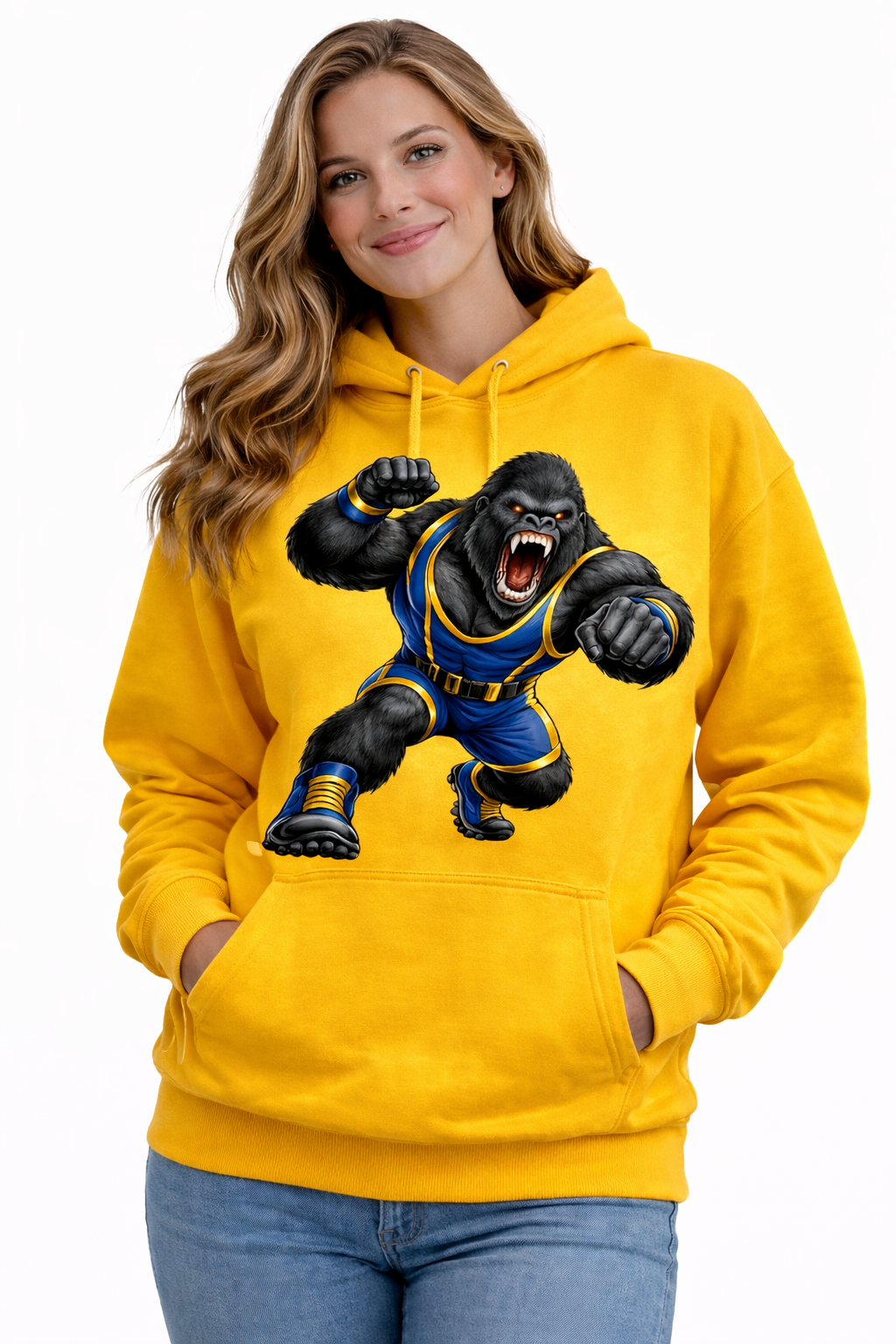 Gorilla Wrestler - Aggressive Stance - T-shirt / Hoodie