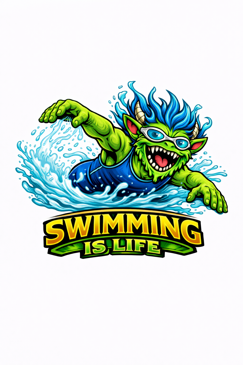 Monster - Swimming Is Life - T-shirt / Hoodie