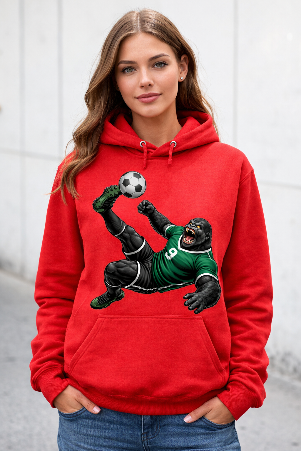 Gorilla Soccer Player - Bicycle Kick - T-shirt / Hoodie