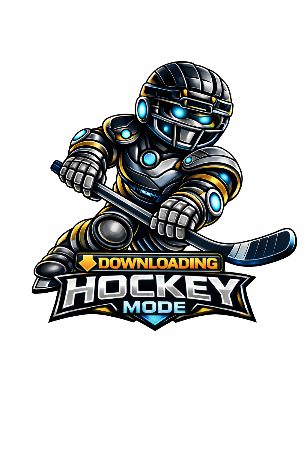 Robot Hockey Player - T-shirt / Hoodie