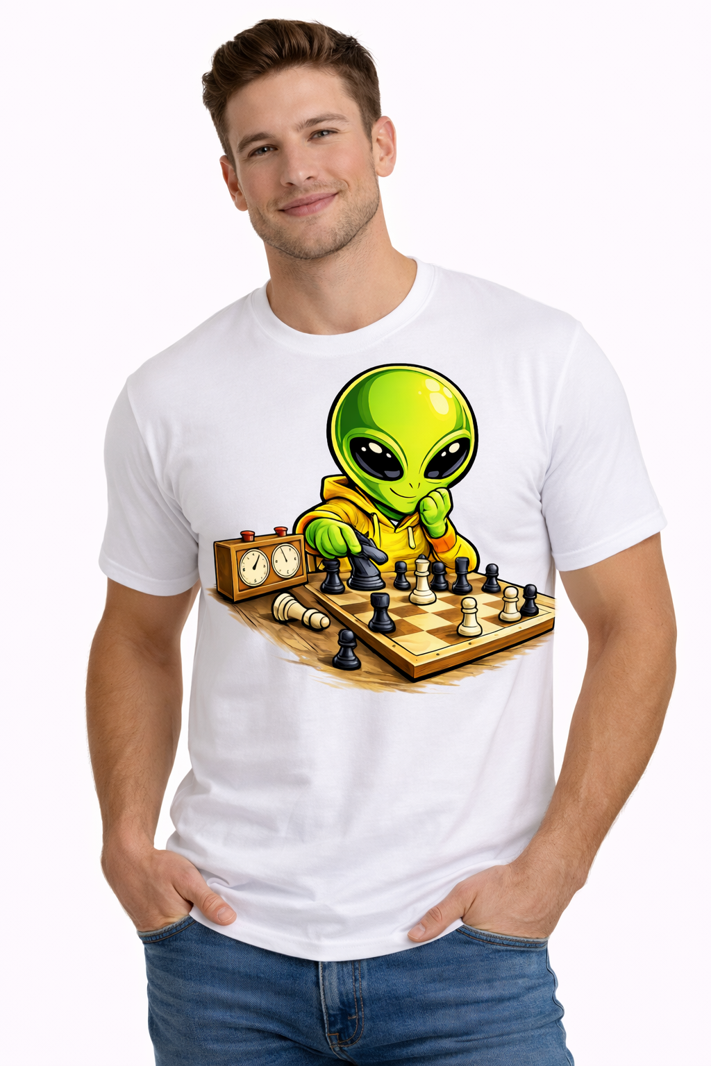 Alien Chess Player - T-shirt / Hoodie