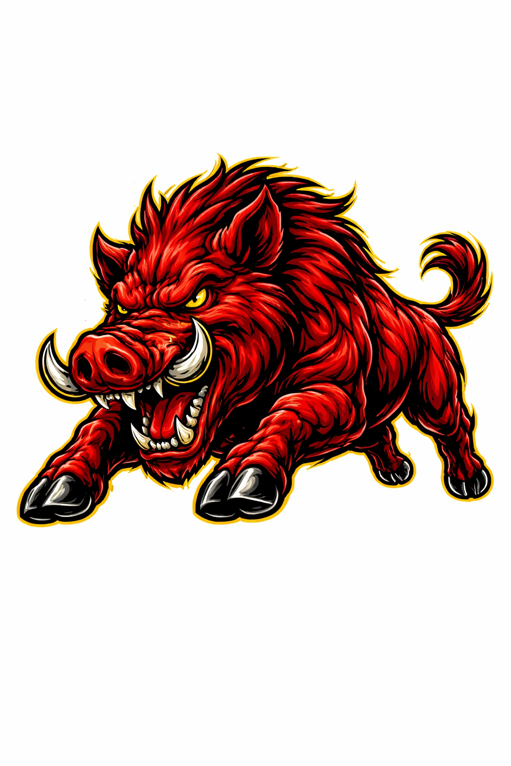 Razorbacks Fierce Mascot - T-shirt / Hoodie