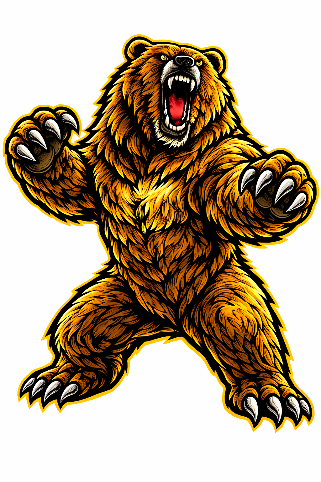 Fierce Bear Mascot - T-shirt / Hoodie