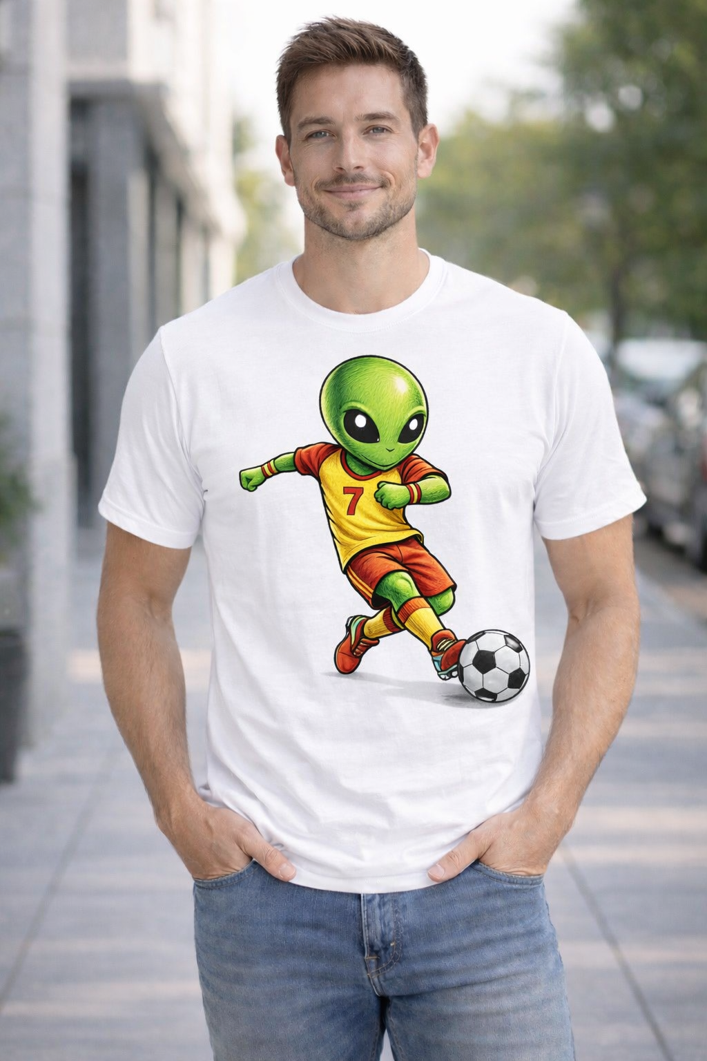 Alien Soccer Player - T-shirt / Hoodie