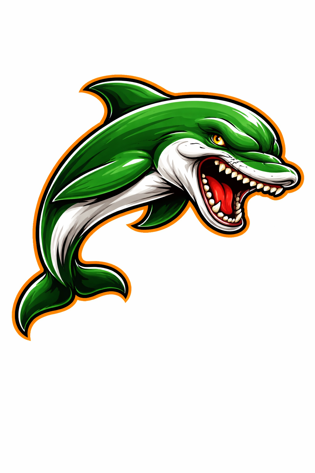 Dolphins Fierce Mascot - T-shirt / Hoodie