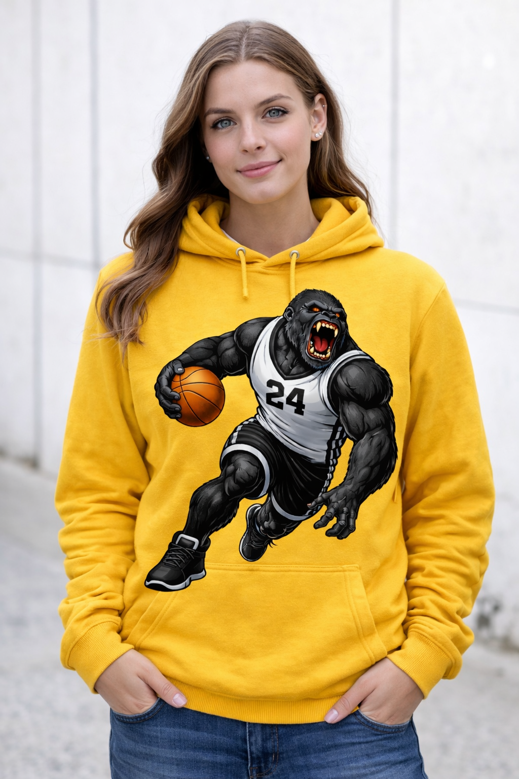 Gorilla Basketball Player - Dribbling - T-shirt / Hoodie