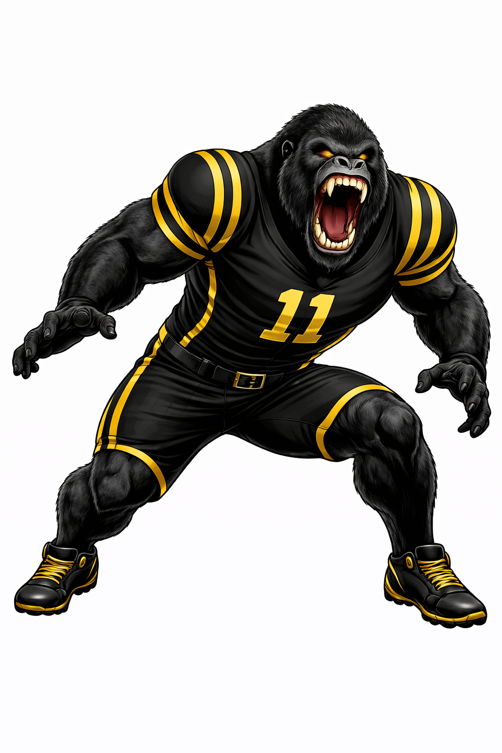 Gorilla Football Player - Linebacker - T-shirt / Hoodie