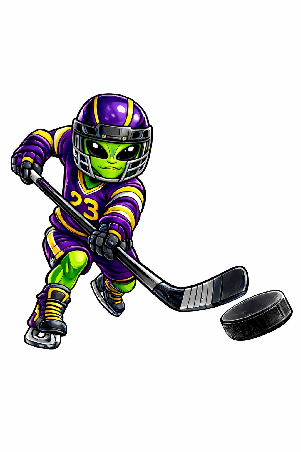 Alien Hockey Player - T-shirt / Hoodie