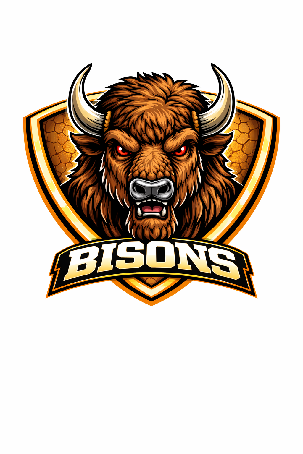 Bisons Mascot Shield - T-shirt / Hoodie