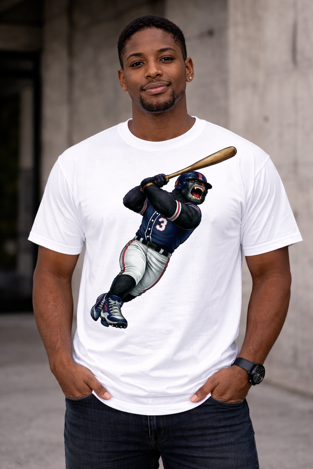 Gorilla Baseball Player - Batting - T-shirt / Hoodie