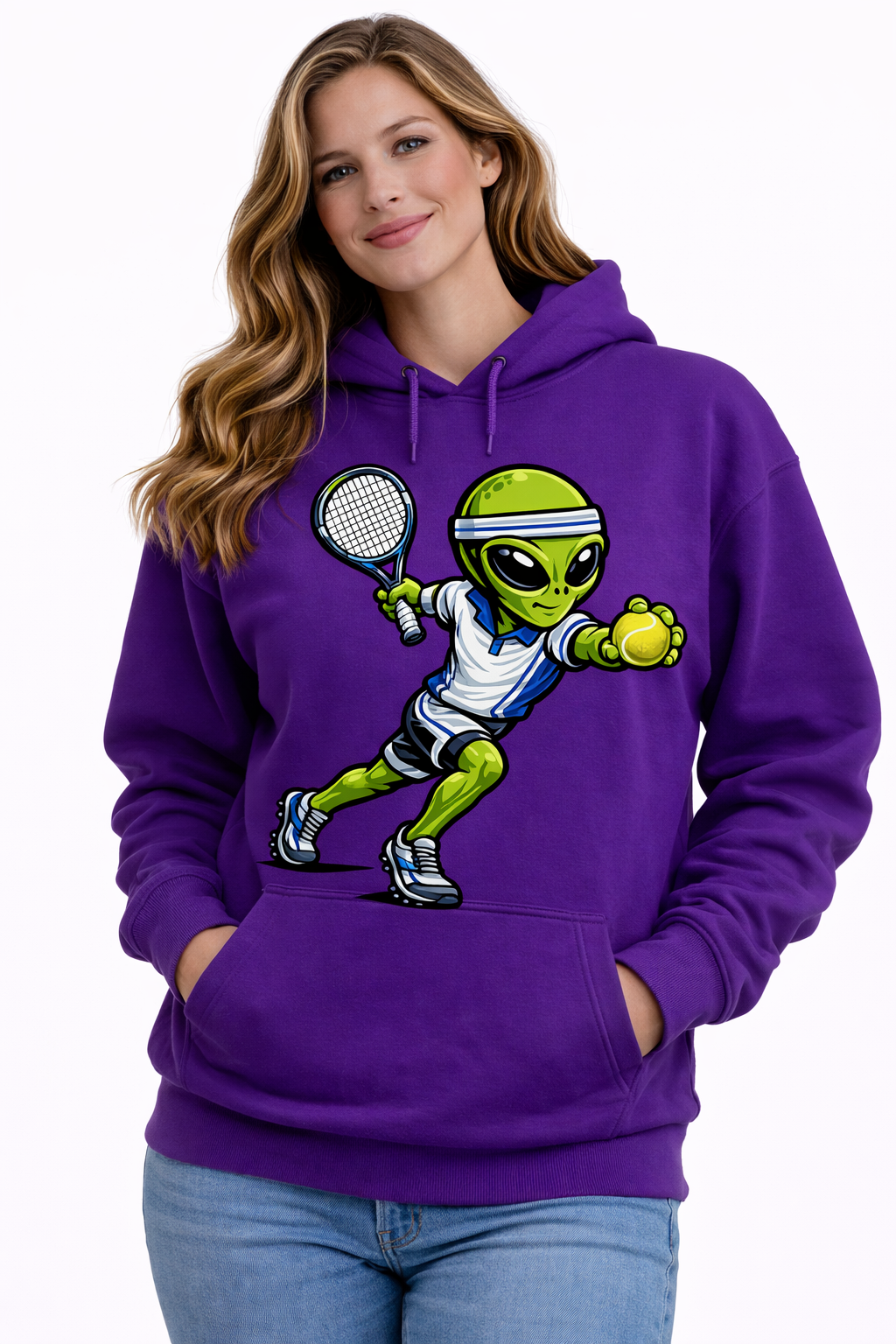 Alien Tennis Player - T-shirt / Hoodie