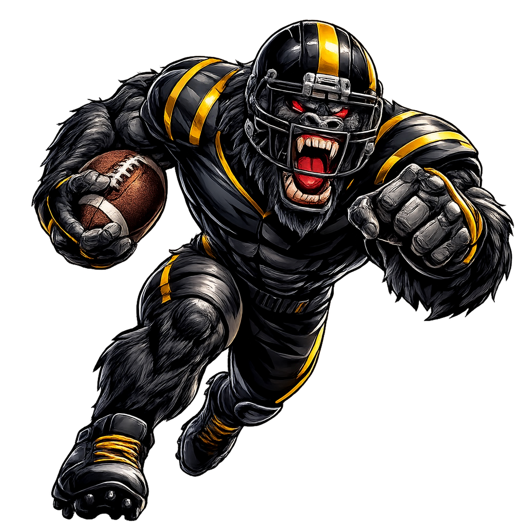 Gorilla Football Player