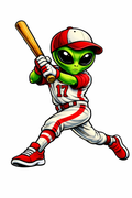 Alien Baseball Player   - T-shirt / Hoodie