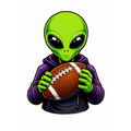 Alien Football Player   - T-shirt / Hoodie