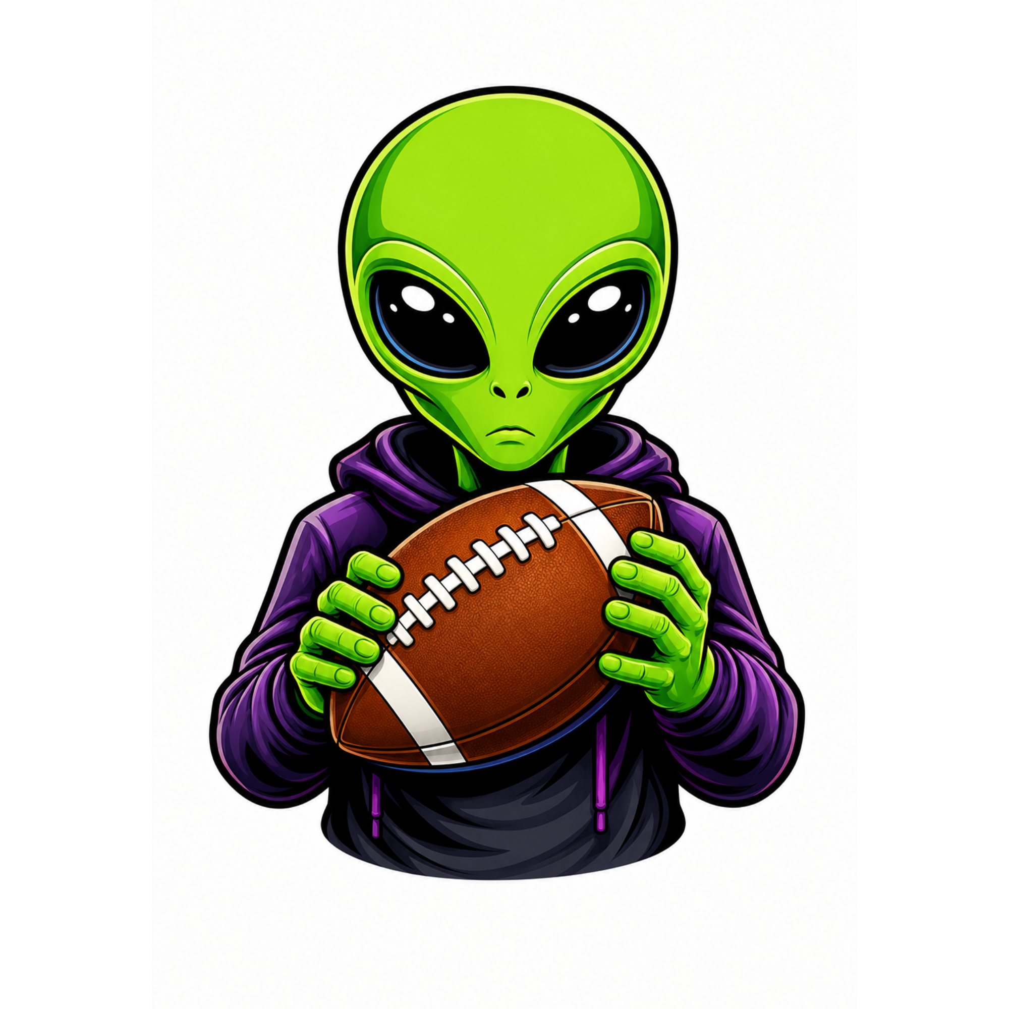 Alien Football Player - T-shirt / Hoodie