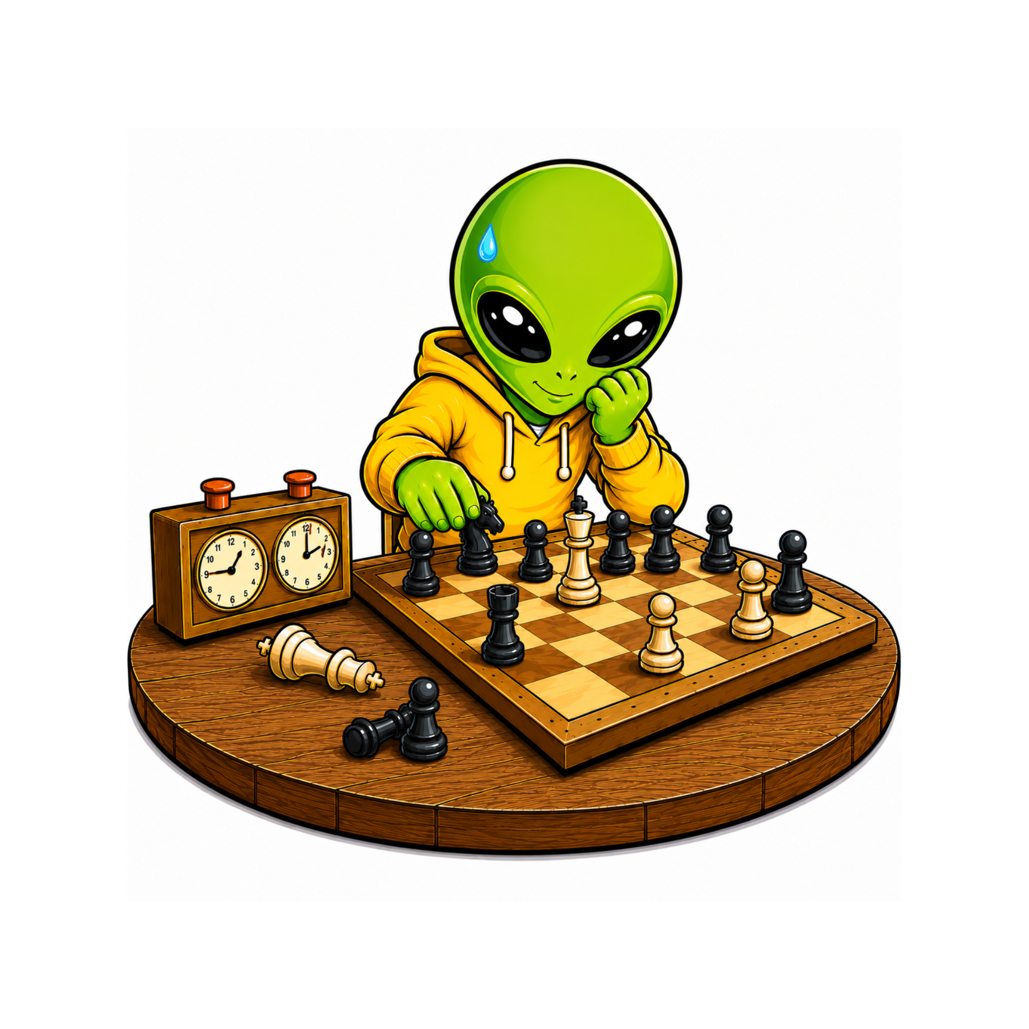 Alien Chess Player - T-shirt / Hoodie