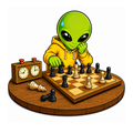 Alien Chess Player - T-shirt / Hoodie
